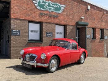 1959 MGA 1600 Coupe, Chariot Red, matching numbers, low mileage