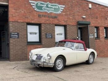 1959 MGA Twin Cam Roadster, Old English White, arriving week commencing Sept 14th